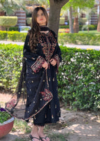 Chaudhary Arts Parsa Embroidered Black Women 3pcs