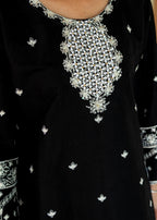 Ameena Official Farshi Shalwar Black Zarqash Women 2pcs