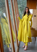Sarwar Jaan chartreuse Women 3pcs