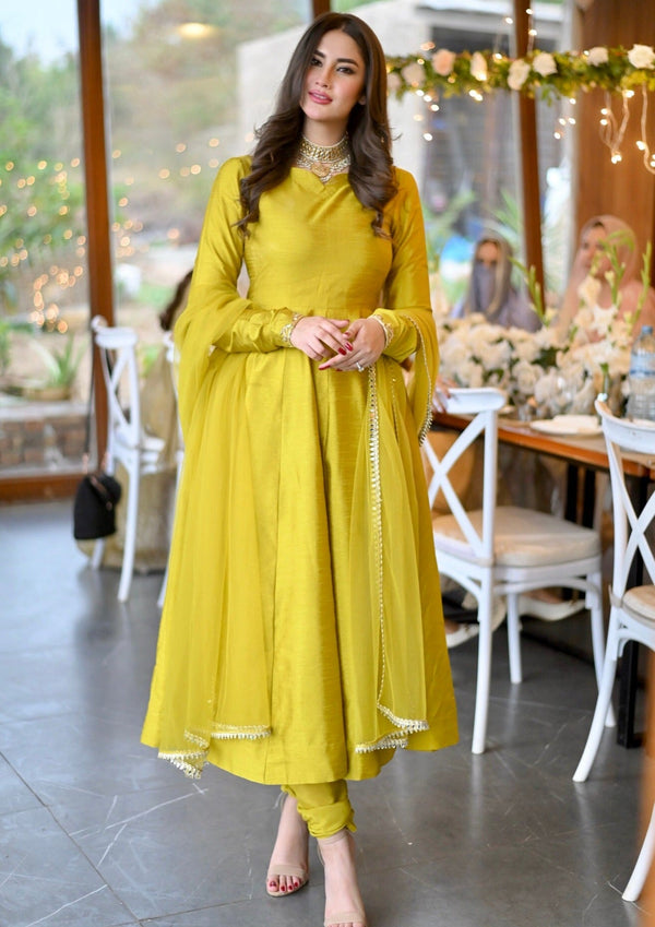 Sarwar Jaan chartreuse Women 3pcs