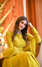 Sarwar Jaan chartreuse Women 3pcs