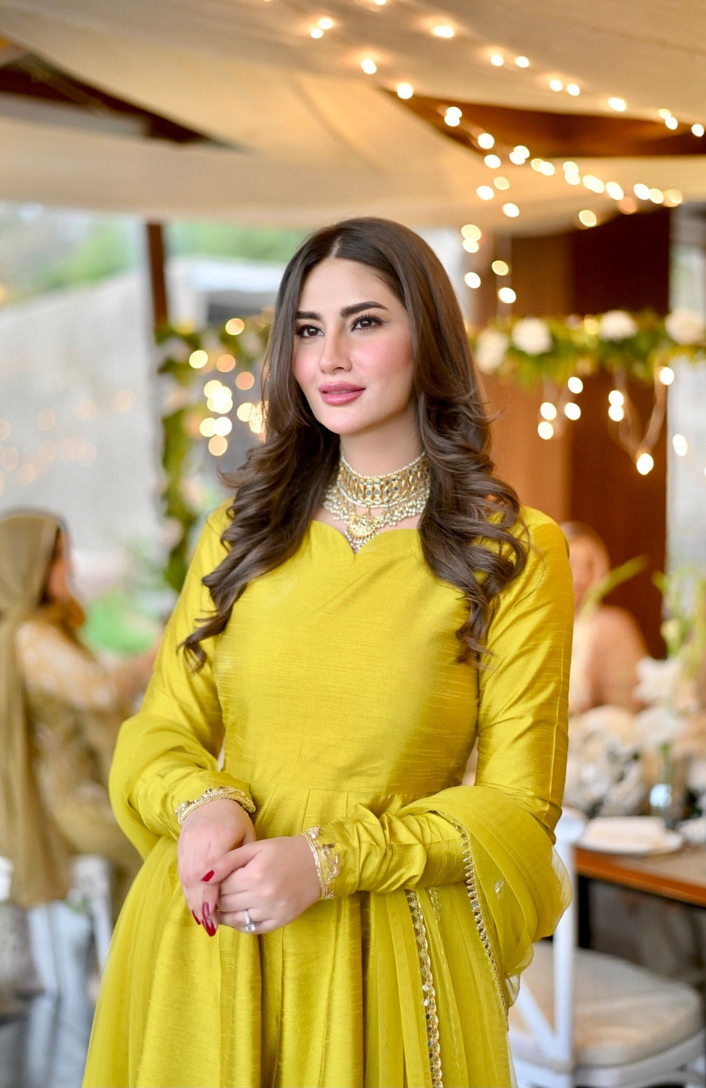 Sarwar Jaan chartreuse Women 3pcs