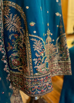 Abana Ethereal Sapphire Blue Chiffon Women 3pcs