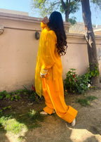 Akhrot Clothing FARSHI Mustard Women 3pcs