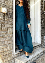 Akhrot Clothing FARSHI SHALWAR Zinc Women 2pcs