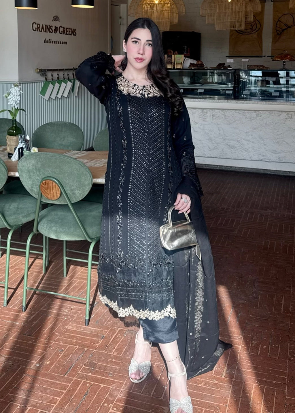 Ayesha B black (Aashi) Women 3pcs