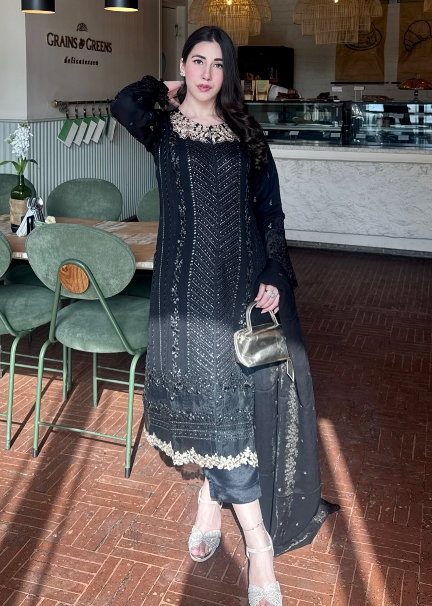 Ayesha B black (Aashi) Women 3pcs