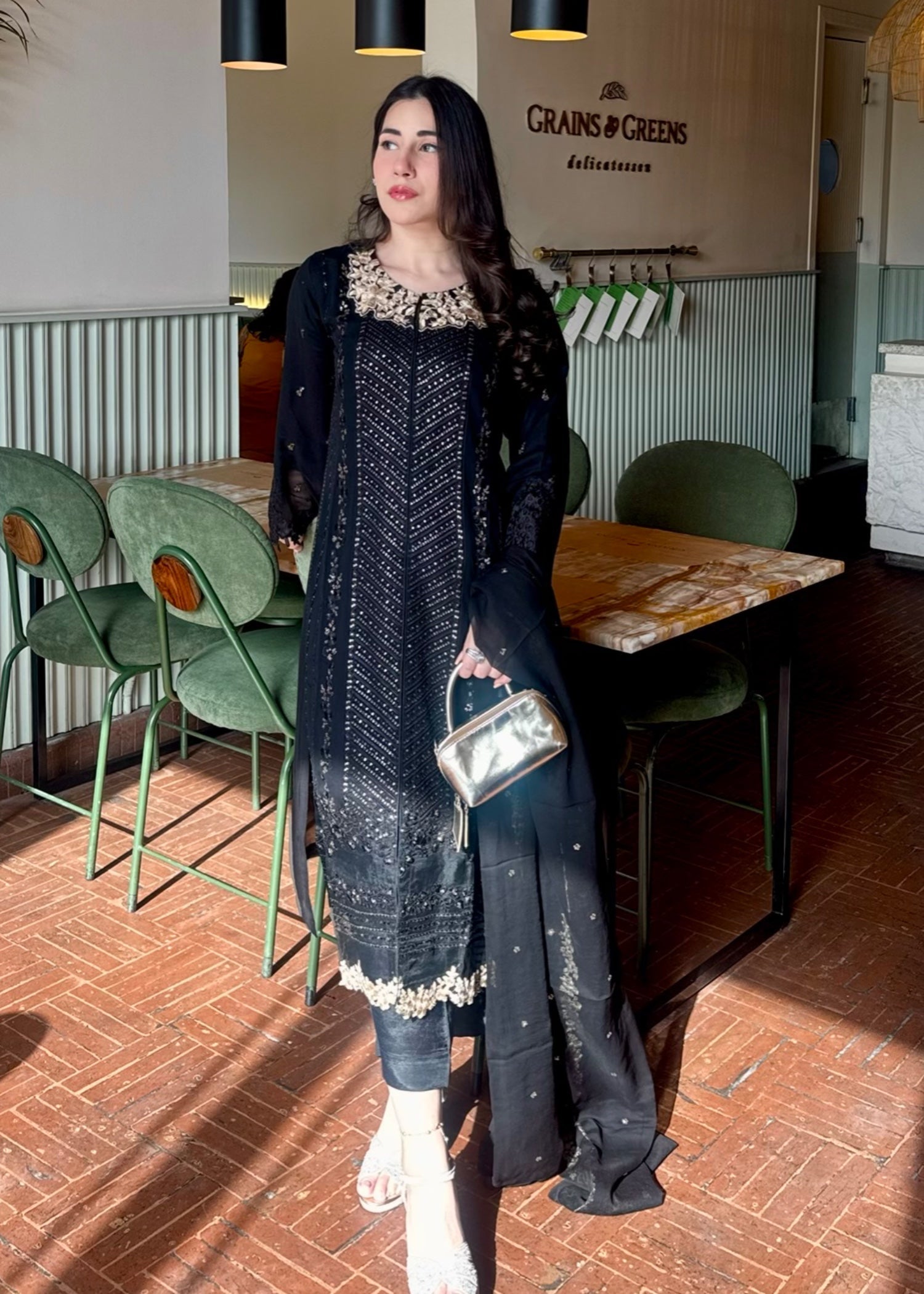 Ayesha B black (Aashi) Women 3pcs