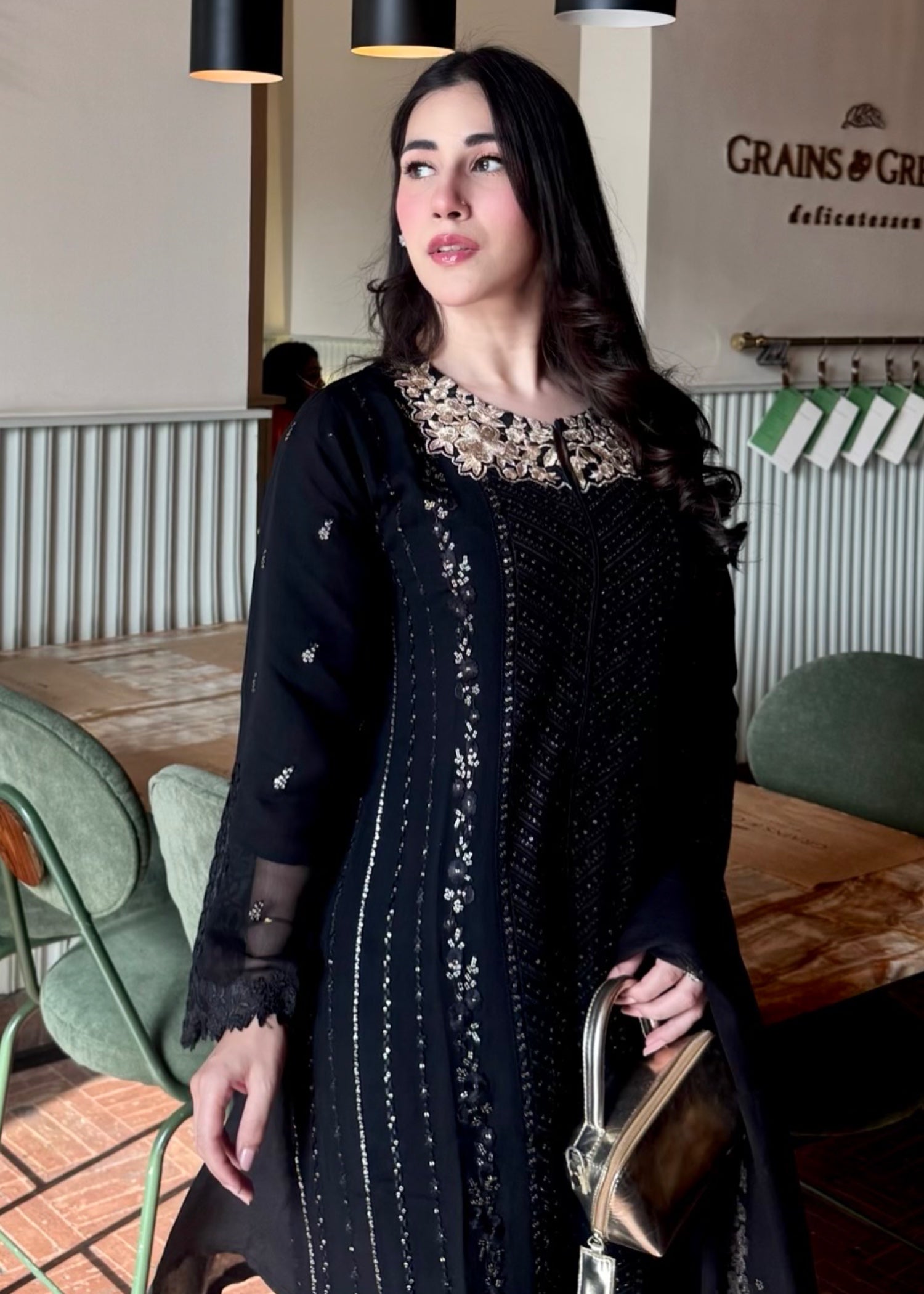 Ayesha B black (Aashi) Women 3pcs