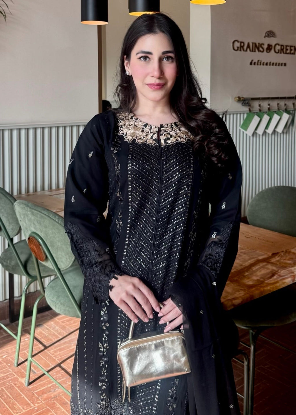 Ayesha B black (Aashi) Women 3pcs