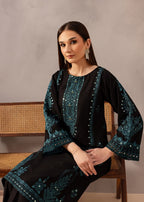 Chaudhary Arts kaira Embroidered black Women 2pcs