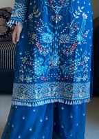 Four Season Boutique AASMAAN BLUE Women 3pcs
