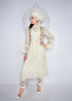Ridah Naeem Ivory Blossoms Women 2pcs