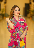 Sahibas By Mirza Tarana Kaftan Pink Women 1pcs