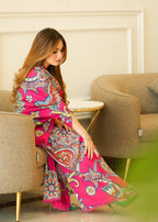 Sahibas By Mirza Tarana Kaftan Pink Women 1pcs