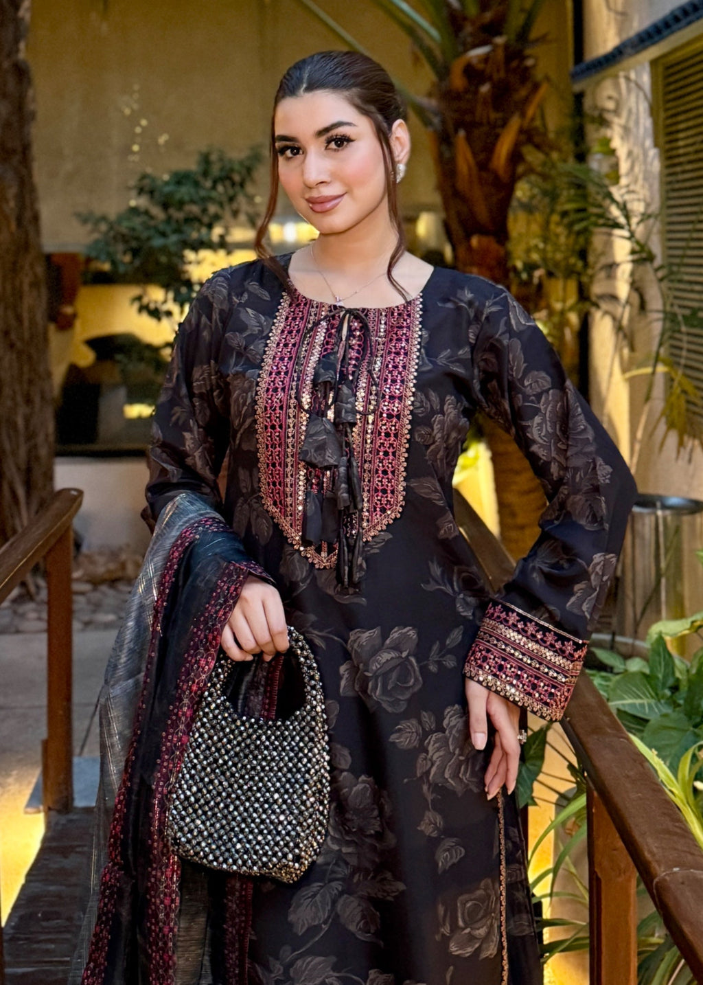Ayesha B black (Ayza) Women 3pcs
