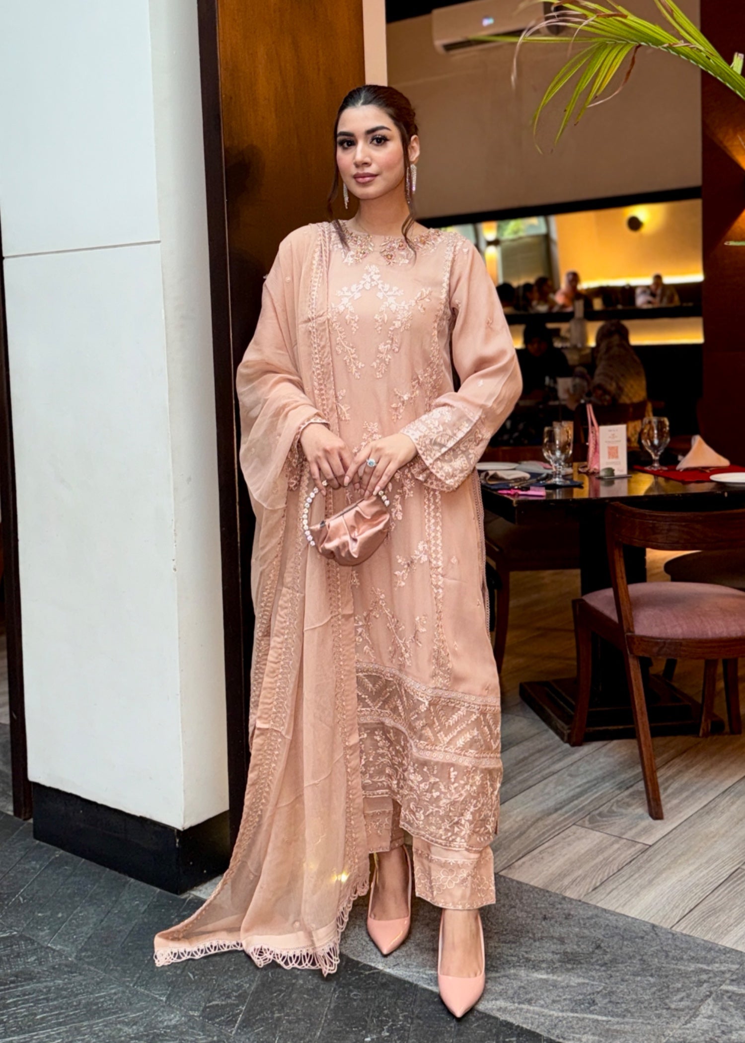 Ayesha B beige (Amna) Women 3pcs