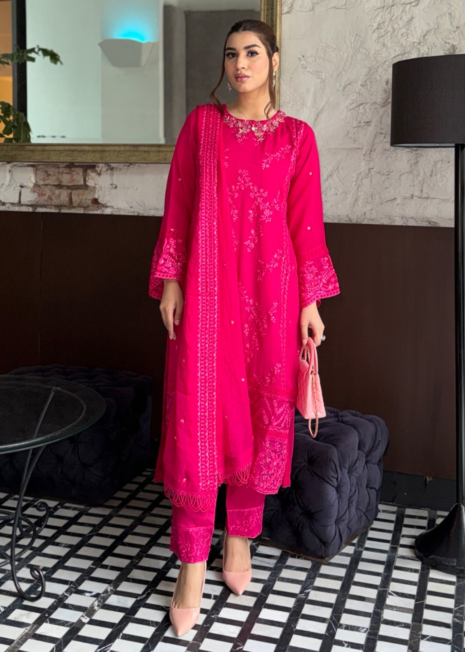 Ayesha B pink (aima) Women 3pcs