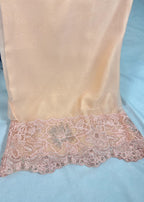 Abana Peach Orange Chiffon Women 3pcs