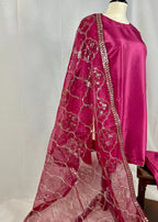 Abana Farshi Shalwar Hot Pink Women 3pcs