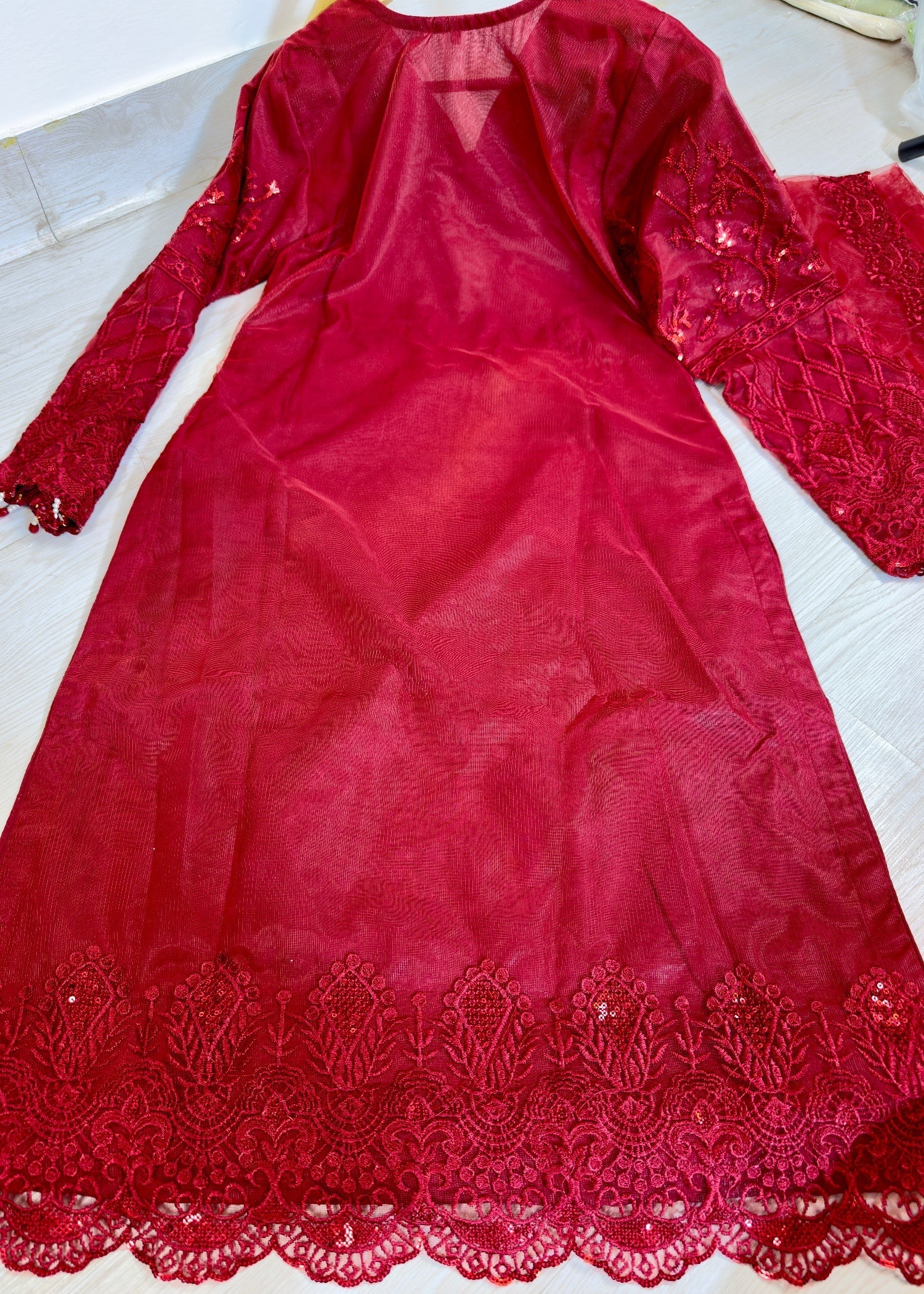 Suits By Sadia Merium anaya maroon Women 3pcs