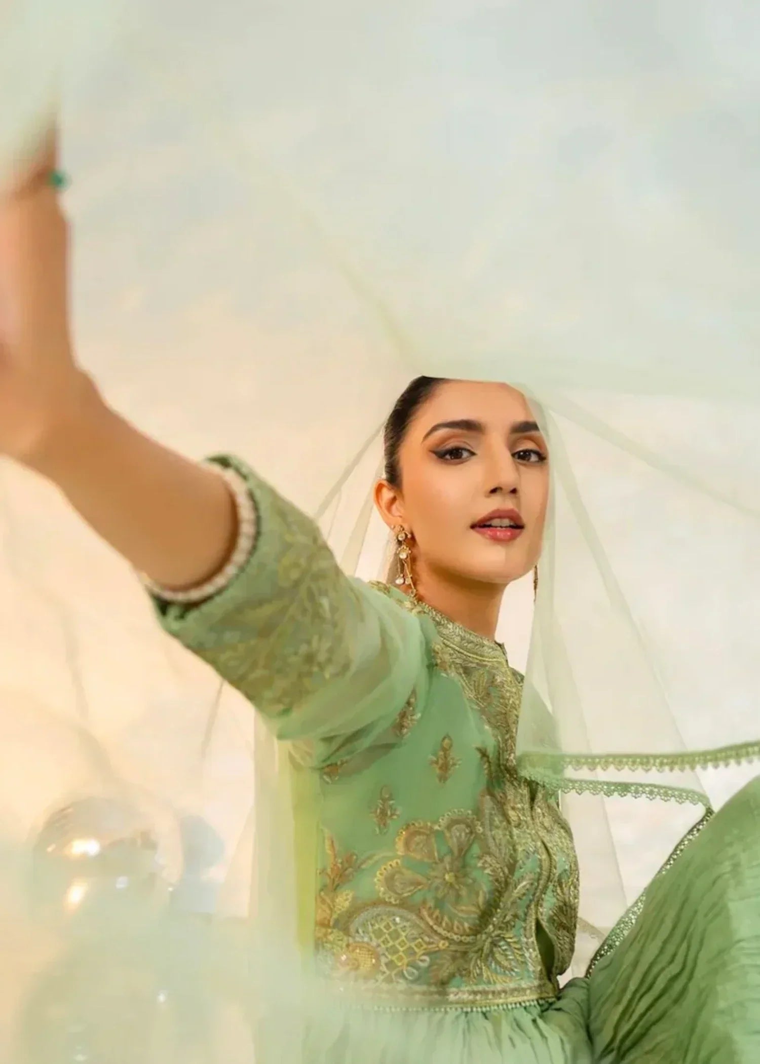 Haraj Collections Serena Silk Ensemble Women 3pcs