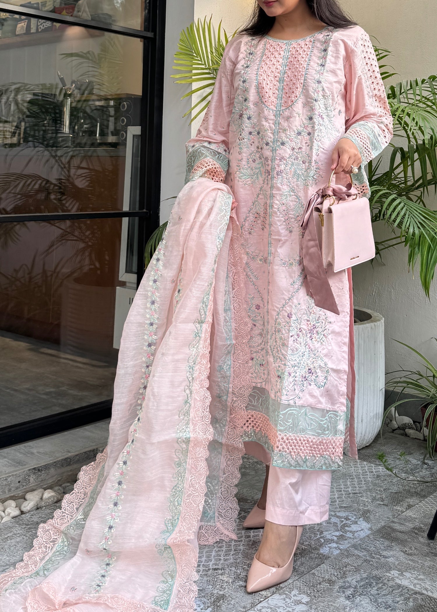 Suits By Sadia Peachy pinky astoria Women 3pcs