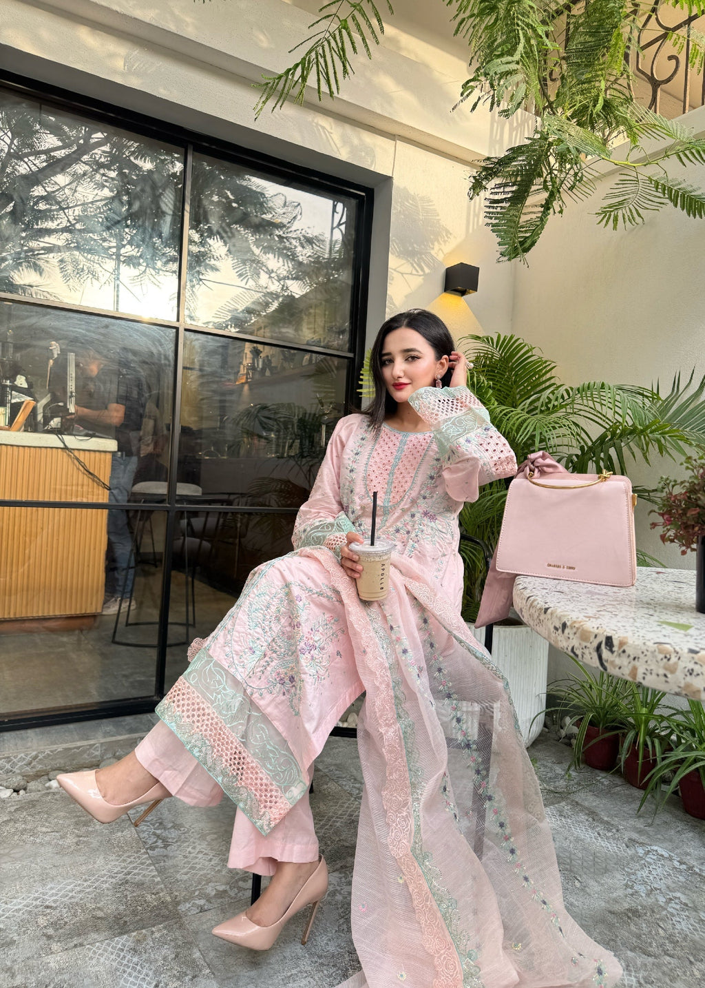 Suits By Sadia Peachy pinky astoria Women 3pcs