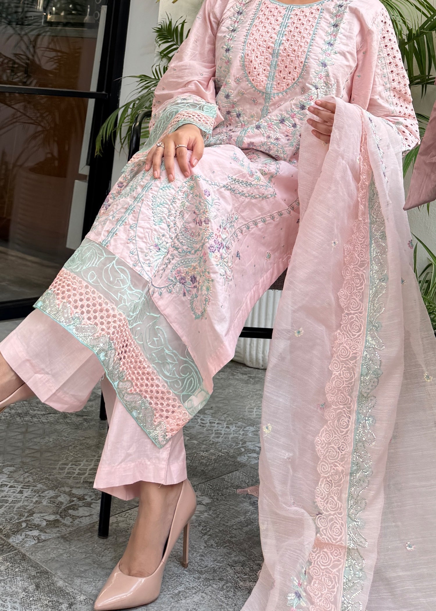 Suits By Sadia Peachy pinky astoria Women 3pcs