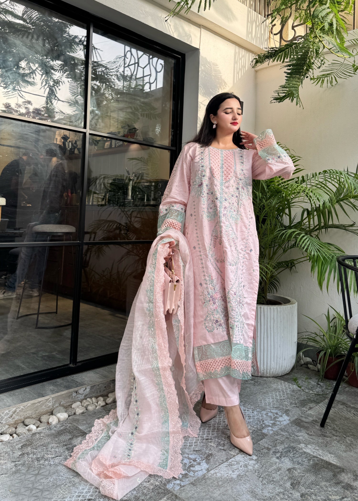 Suits By Sadia Peachy pinky astoria Women 3pcs