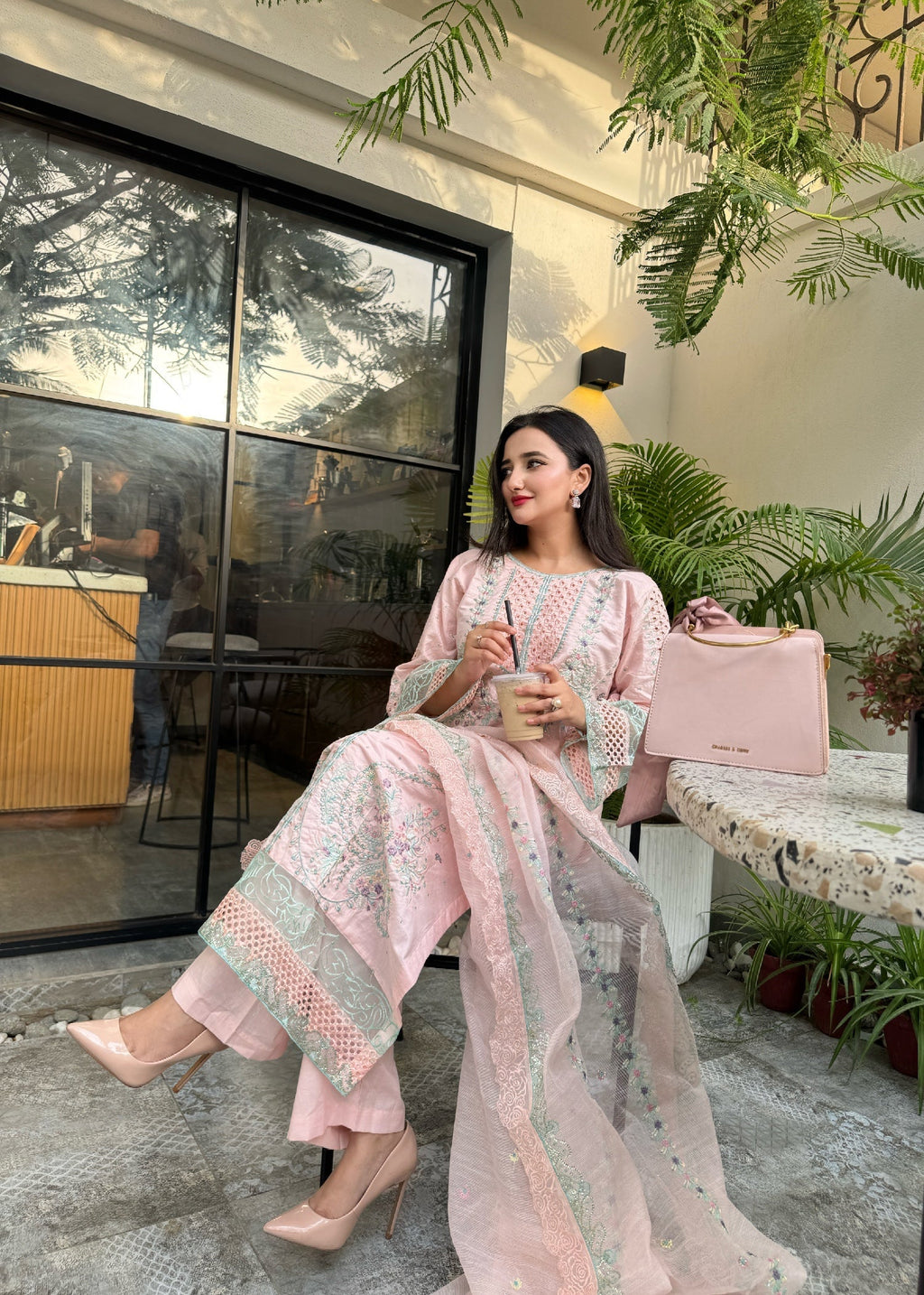 Suits By Sadia Peachy pinky astoria Women 3pcs