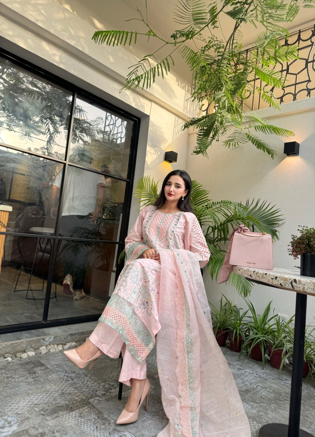 Suits By Sadia Peachy pinky astoria Women 3pcs