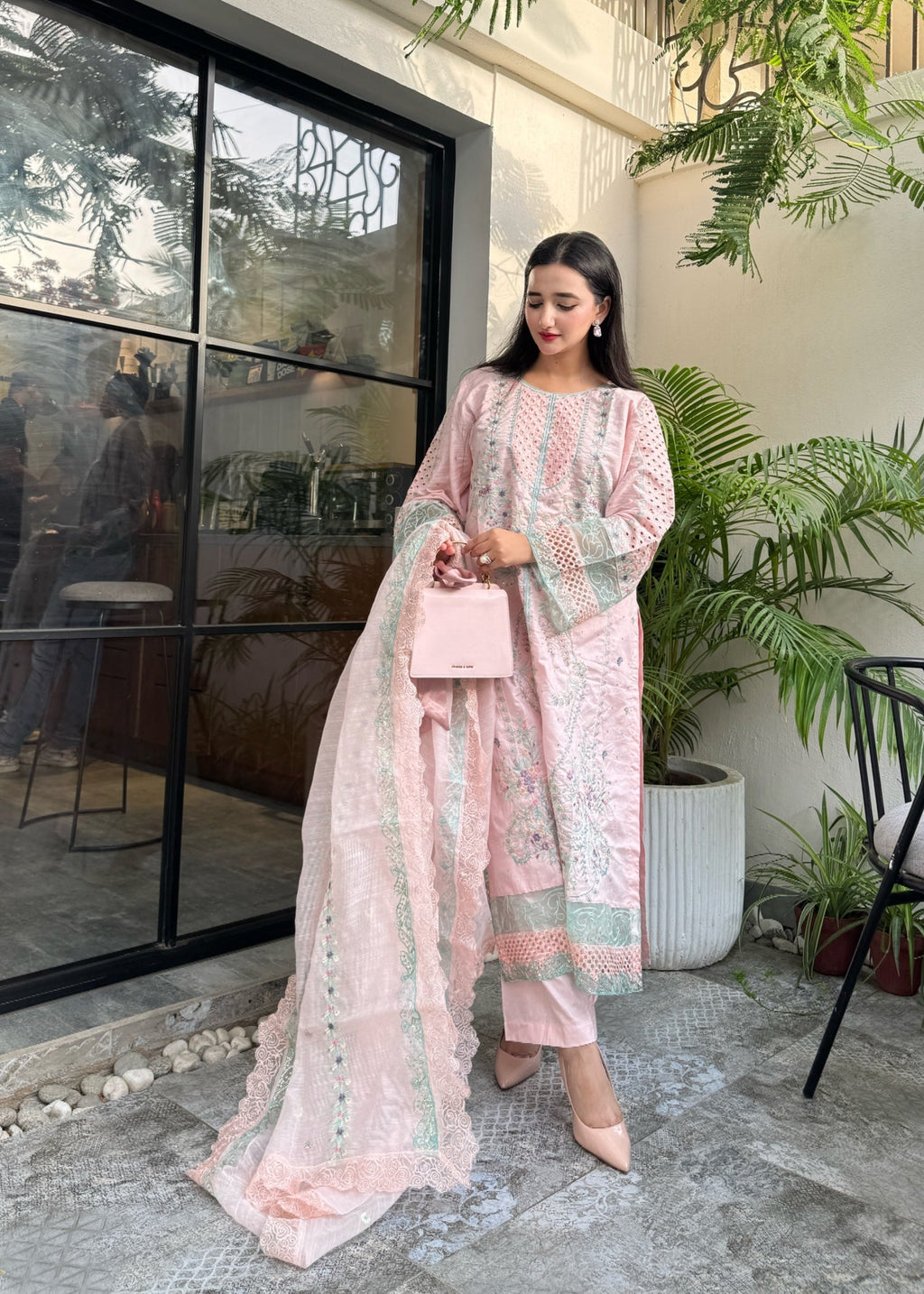 Suits By Sadia Peachy pinky astoria Women 3pcs