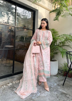 Suits By Sadia Peachy pinky astoria Women 3pcs