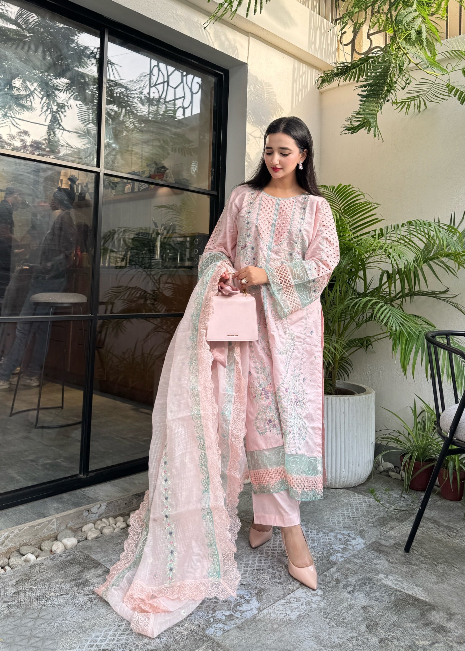 Suits By Sadia Peachy pinky astoria Women 3pcs