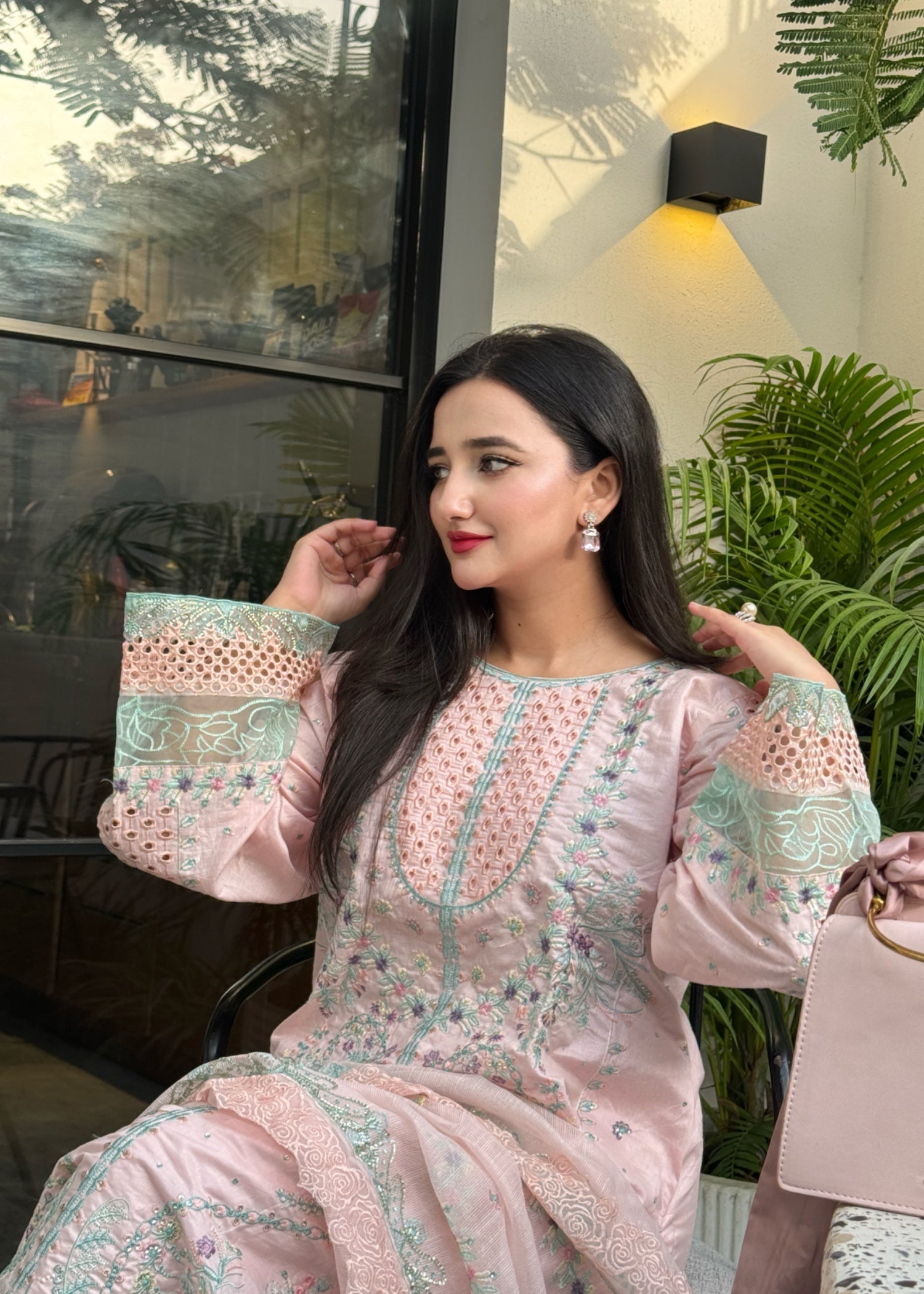 Suits By Sadia Peachy pinky astoria Women 3pcs