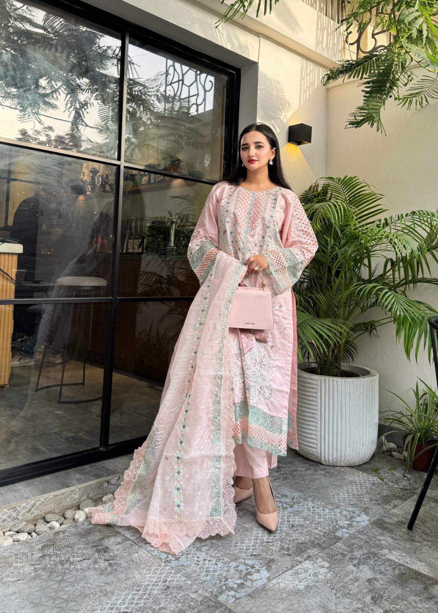 Suits By Sadia Peachy pinky astoria Women 3pcs