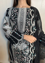 Suits By Sadia TOZY BLACK LAWN Women 3pcs