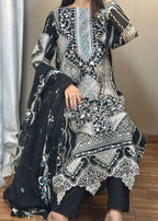 Suits By Sadia TOZY BLACK LAWN Women 3pcs