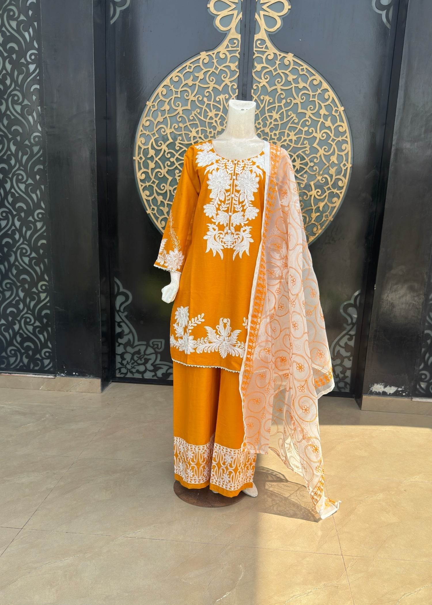 Noir Lawn cotton (jp56) Mustard Women 3pcs