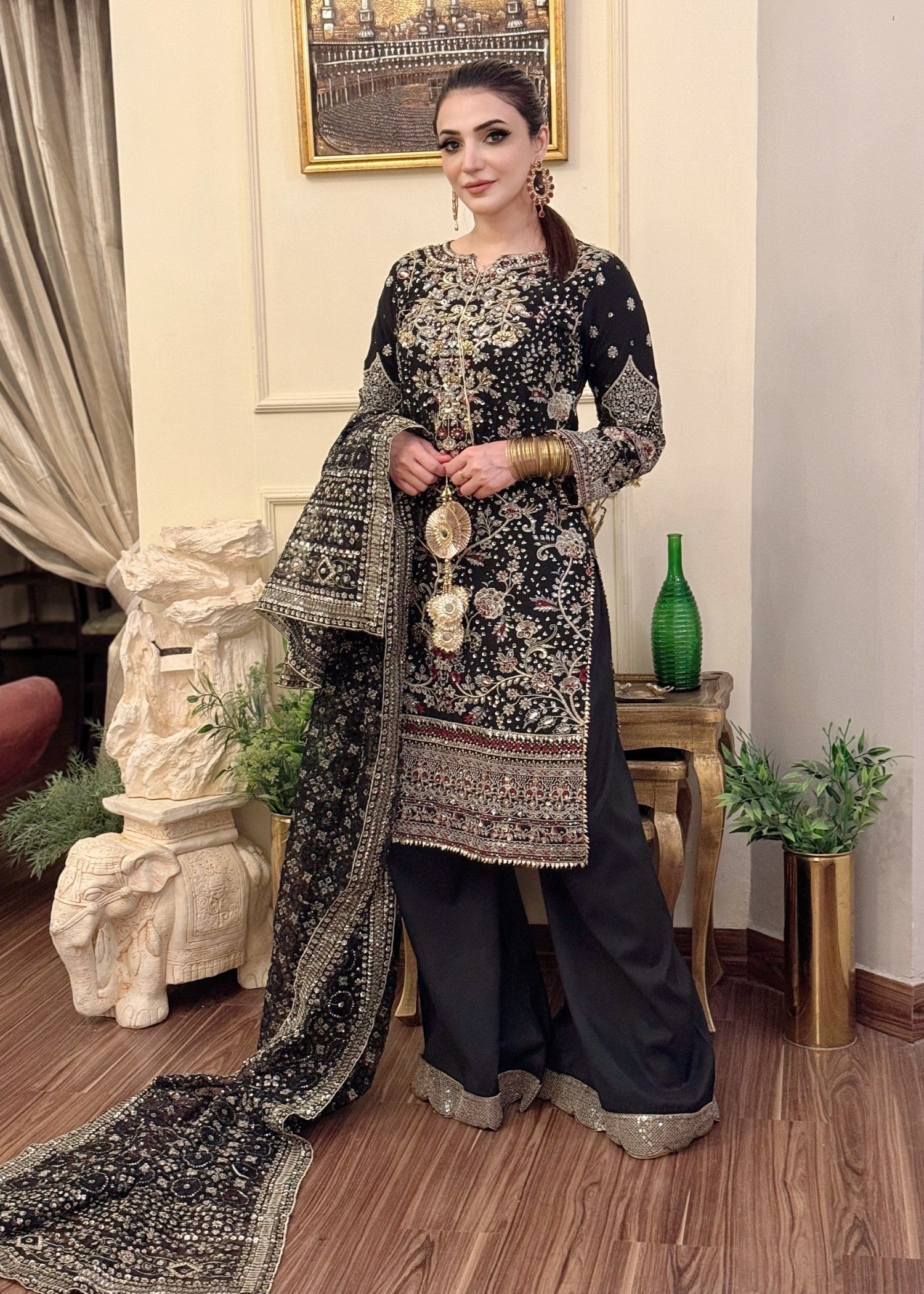 Zarmaad Noor e Nazar 04 – Classic Black Women 3pcs