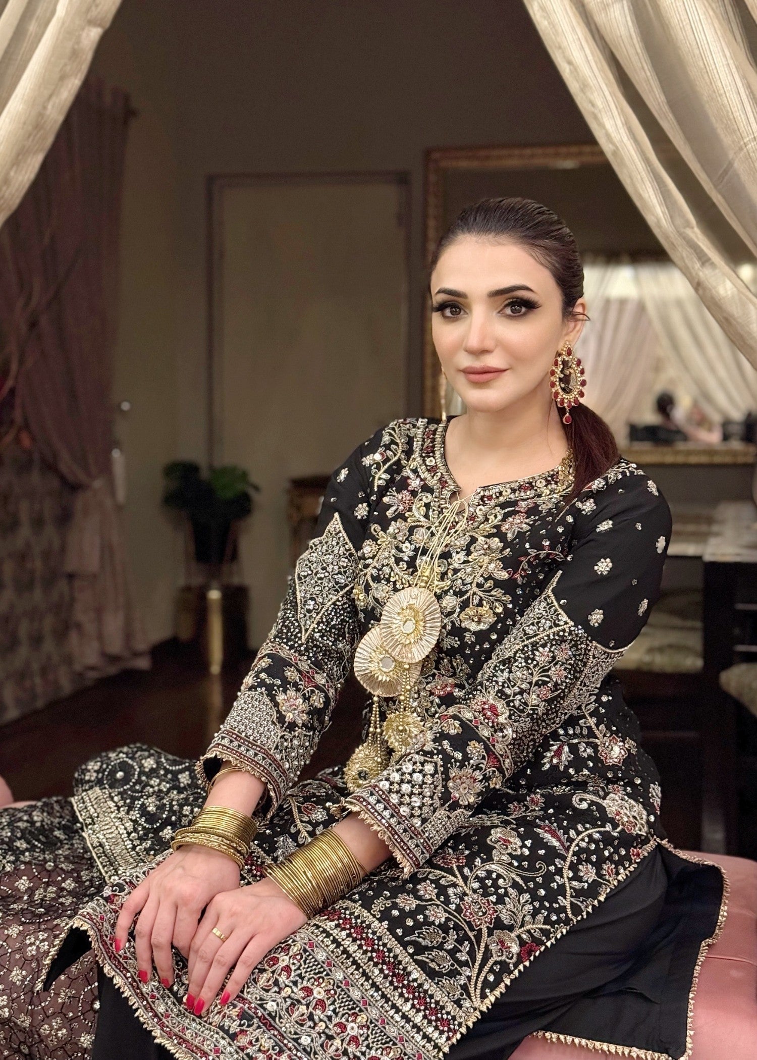 Zarmaad Noor e Nazar 04 – Classic Black Women 3pcs