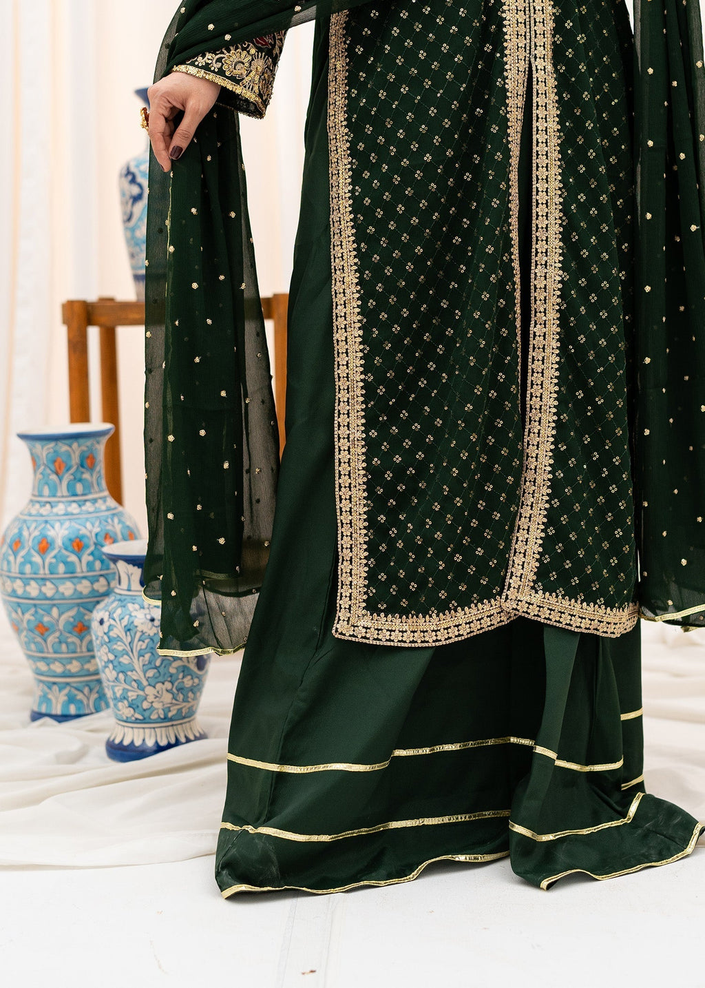 Agha Jaan MEHMAL Women 3pcs