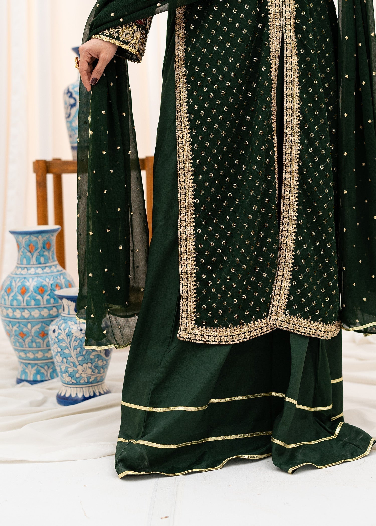 Agha Jaan MEHMAL Women 3pcs