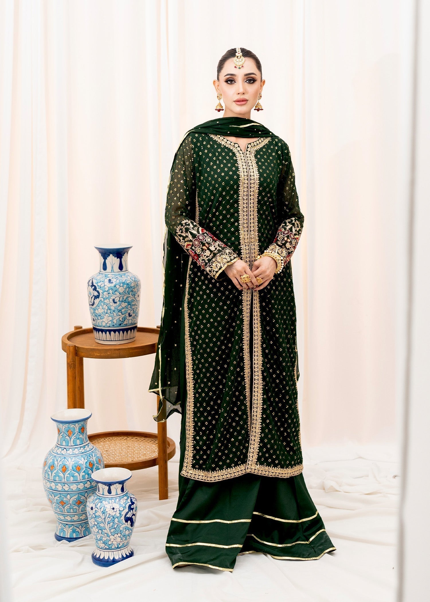 Agha Jaan MEHMAL Women 3pcs