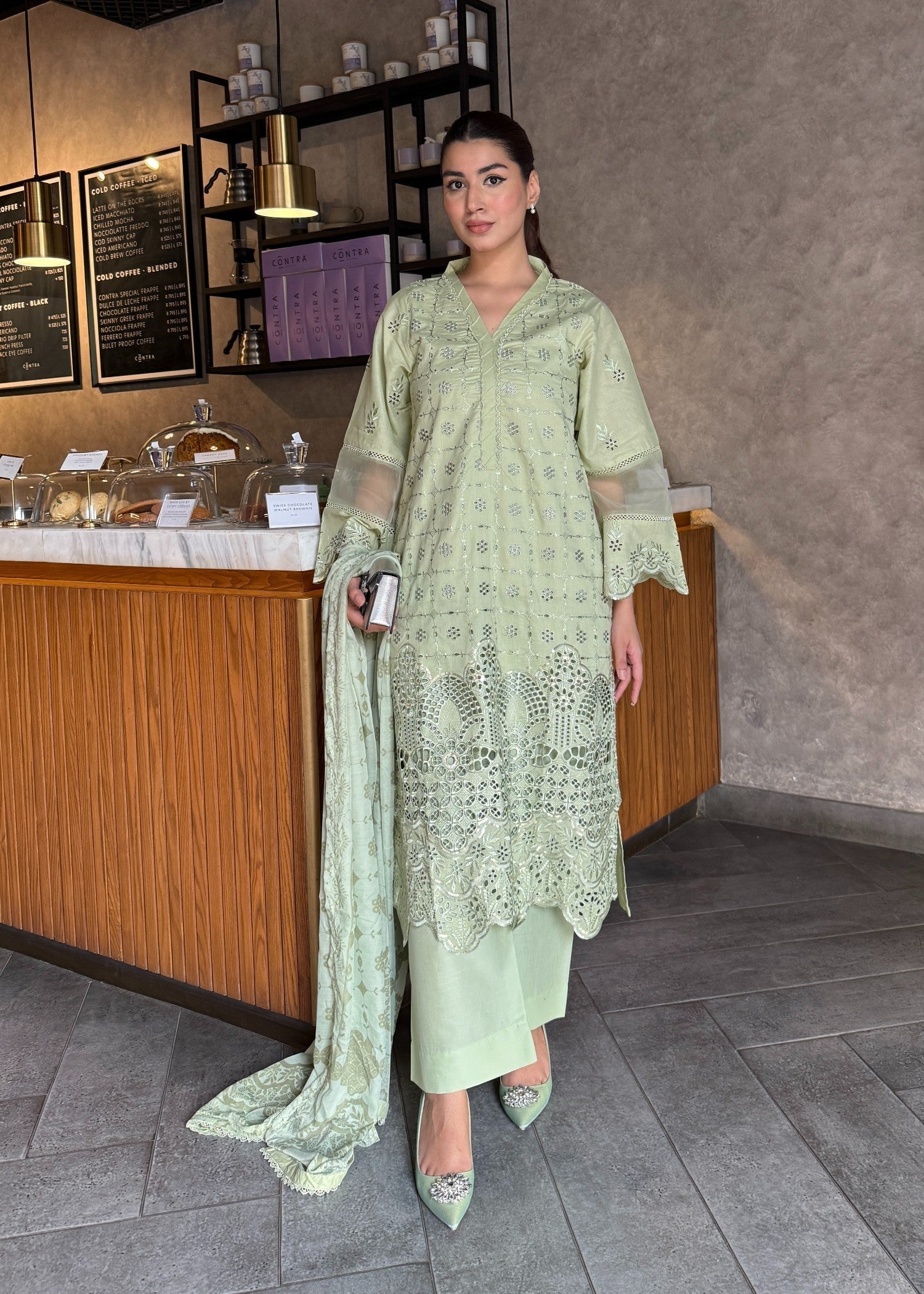 Waniya Awais WAL V1 D#3 Stitched Women 3pcs