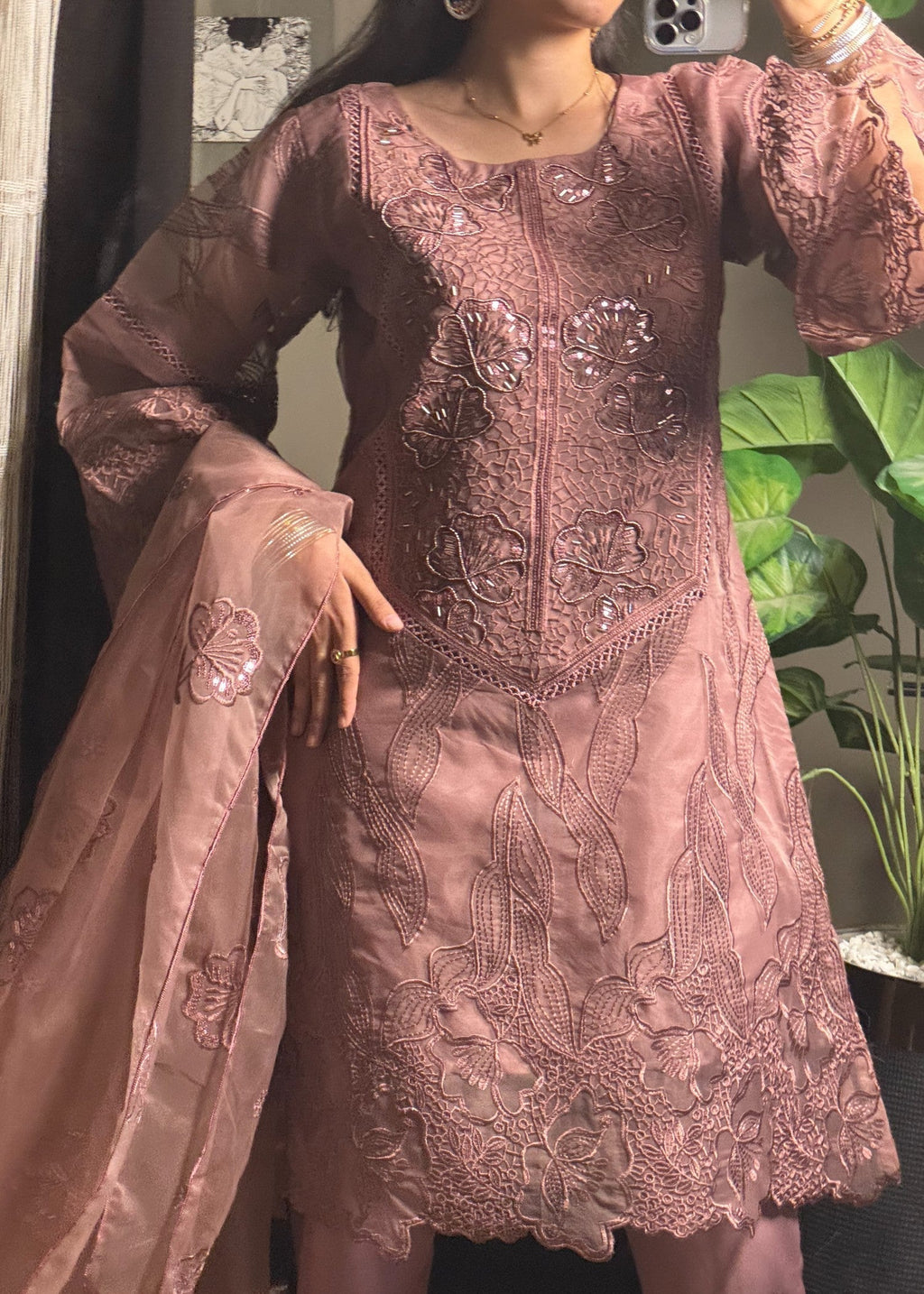 Four Season Boutique SHAMEER MAUVE Women 3pcs