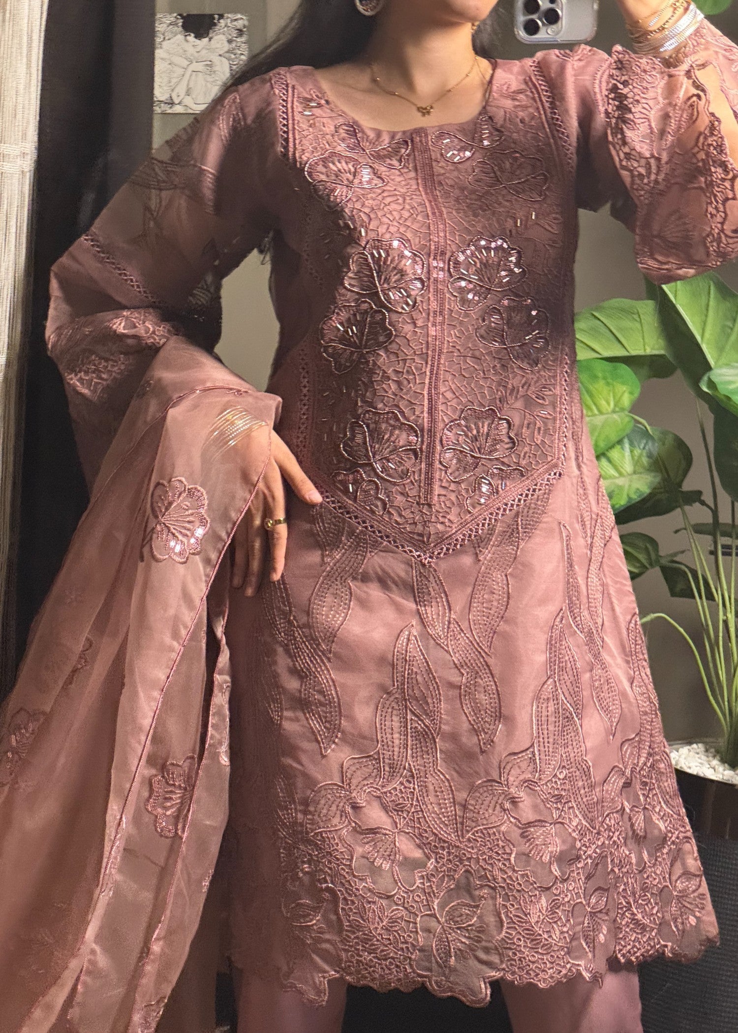 Four Season Boutique SHAMEER MAUVE Women 3pcs