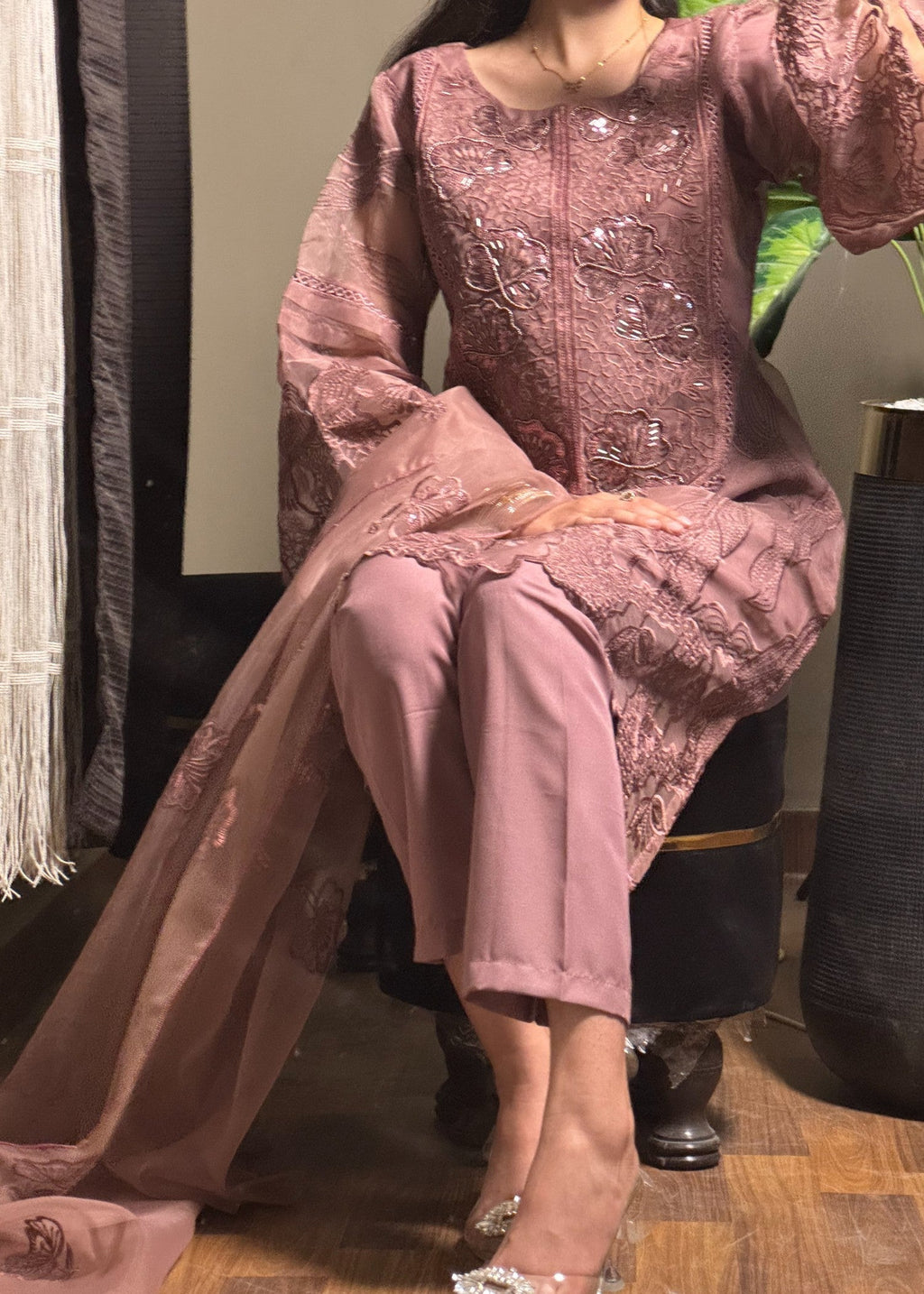 Four Season Boutique SHAMEER MAUVE Women 3pcs