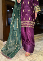 Waniya Awais WAF 61 (Farshi Shalwar) Women 3pcs